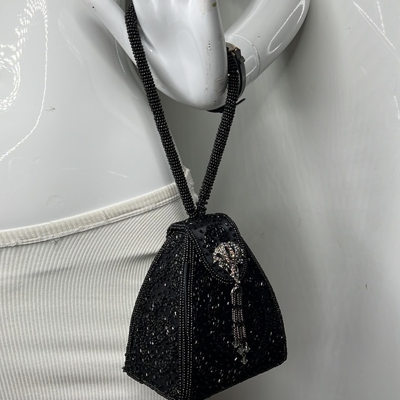 Todd Anthony Small Beaded Evening Wristlet Handbag - Picture 1 of 11